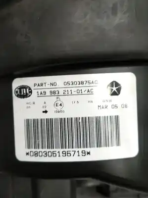 Second-hand car spare part left headlight for jeep compass (mk49) 2.0 crd 4x4 oem iam references 05303875ac  1a998321101ac