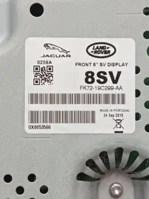 Автозапчастина б/у багатофункційний дисплей для land rover range rover evoque (l538) 2.0 d 4x4 посилання на oem iam fk7219c299aa  