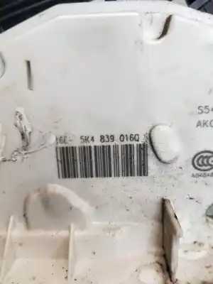 Second-hand car spare part rear right window regulator for seat leon (5f1) reference oem iam references 5k4839016q 5p ranchera 