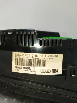 Peça sobressalente para automóvel em segunda mão quadrante por audi a4 b6 avant (8e5) 2.0 referências oem iam 8e0920900l  