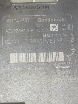 Second-hand car spare part ignition switch for renault clio iv 0.9 oem iam references 285900636r  a2c92561708