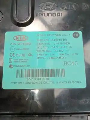Peça sobressalente para automóvel em segunda mão módulo eletrônico por kia stonic (yb) 1.0 t-gdi referências oem iam 95400h8450  4d68t51000