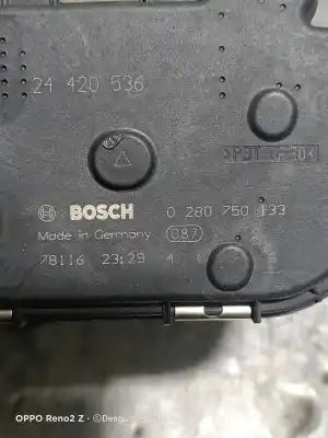 Pezzo di ricambio per auto di seconda mano scatola della farfalla per opel corsa d cmon riferimenti oem iam 0280750133  24420536