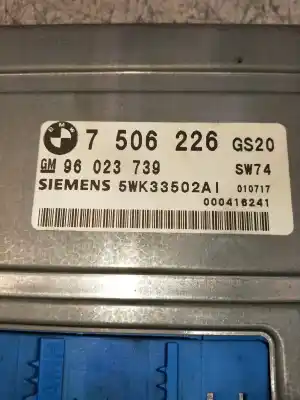 Peça sobressalente para automóvel em segunda mão unidade de controle automática da caixa de câmbio por bmw x5 (e53) 3.0d referências oem iam 7506226 5wk33502a 96023739