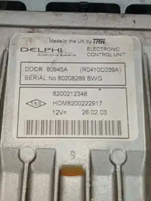 Second-hand car spare part ecu engine control for renault clio ii (bb_, cb_) 1.5 dci (b/cb08) oem iam references 8200212348 hom8200222917 80208289