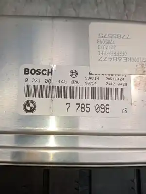 Second-hand car spare part ecu engine control for bmw 3 (e46) 320 d oem iam references 0281001445  7785098