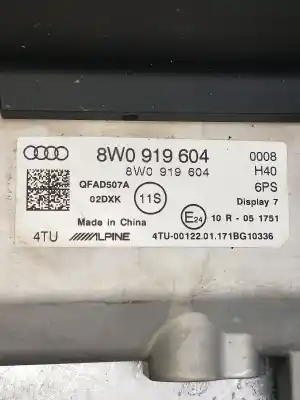 Second-hand car spare part multifunction display for audi a4 avant (8w5) advanced edition oem iam references 8w0919604  