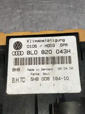 Автозапчастина б/у контроль опалення / кондиціонації для audi a3 (8l) 1.9 tdi ambiente посилання на oem iam 8l082043h  