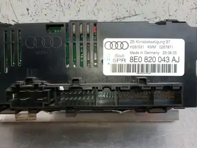 Second-hand car spare part heating / air conditioning control panel for audi a4 b7 avant (8ed) 2.0 tdi 16v oem iam references 8e0820043aj  
