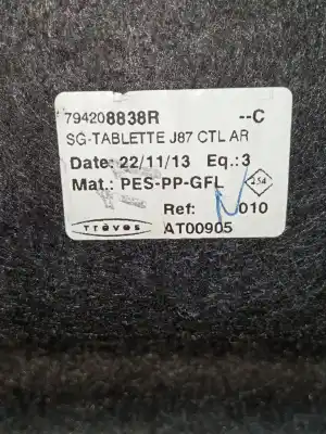 İkinci el araba yedek parçası arka tepsi için renault captur i (j5_, h5_) 1.2 tce 120 oem iam referansları 794208838r  