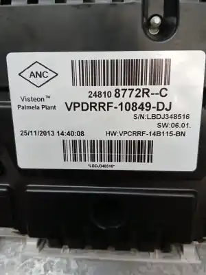 İkinci el araba yedek parçası enstrüman paneli için renault captur i (j5_, h5_) 1.2 tce 120 oem iam referansları 248108772r  vodrrf10849dj İkinci el araba yedek parçası enstrüman paneli için renault captur i (j5_, h5_) 1.2 tce 120 oem iam referansları 248108772r  vodrrf10849dj