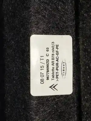 Second-hand car spare part parcel shelf for citroen c4 picasso exclusive oem iam references 96778490zd  