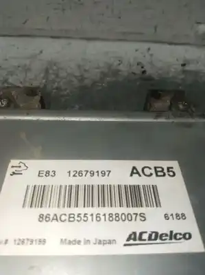 Second-hand car spare part ecu engine control for opel corsa e (x15) 1.4 (08, 68) oem iam references e8312679197 12679199 86acb5516188007s