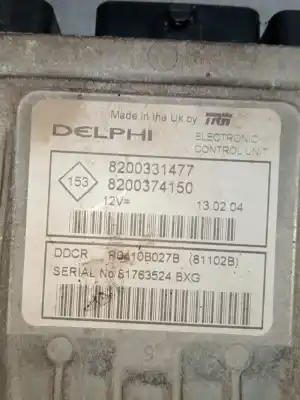 Second-hand car spare part ecu engine control for renault clio ii (bb_, cb_) 1.5 dci (b/cb08) oem iam references 8200331477  8200374150