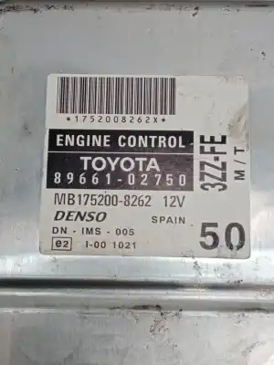 Second-hand car spare part ecu engine control for toyota corolla (_e12_) 1.6 vvt-i (zze121_) oem iam references 8966102750  mb1752008262