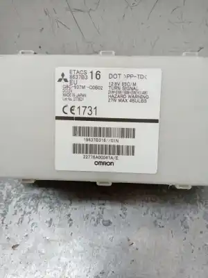 Second-hand car spare part fuse box unit for citroen c-zero * oem iam references 8637b316 18637b316 22776a00047 g8c937mc0b02