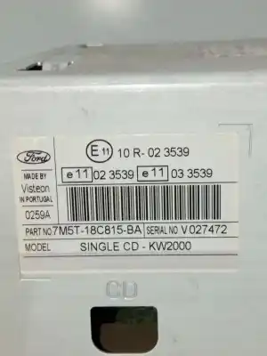 Автозапчастина б/у аудіо система / радіо cd для ford focus ii (da_, hcp, dp) 1.8 tdci посилання на oem iam 7m5t18c815ba   Автозапчастина б/у аудіо система / радіо cd для ford focus ii (da_, hcp, dp) 1.8 tdci посилання на oem iam 7m5t18c815ba