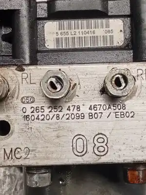 Second-hand car spare part abs for citroen c-zero * oem iam references 0265952116 4670a508 0265252478