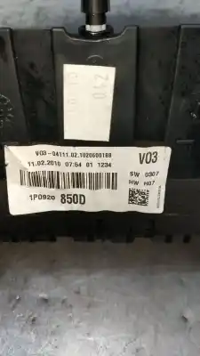 Peça sobressalente para automóvel em segunda mão quadrante por seat leon (1p1) 1.4 tsi referências oem iam 1p0920850d  