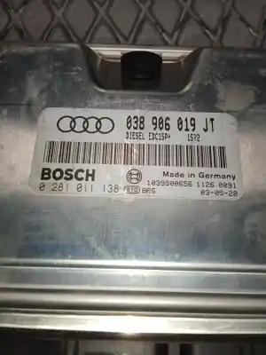 Автозапчастина б/у ебу контролер двигуна для audi a4 avant (8e) 1.9 tdi (96kw) посилання на oem iam 0281011138  038906019jt