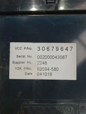 Second-hand car spare part multifunction display for volvo v50 (545) 2.0 d oem iam references 30679647  69594580