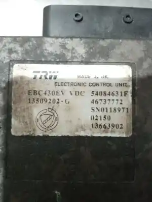 Second-hand car spare part abs for lancia thesis (841_) 2.4 jtd (841axd1b02) oem iam references 13663902 13509202 54084631f