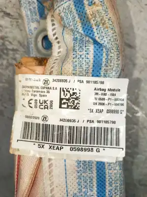 Автозапчасти б/у передняя правая подушка безопасности за citroen c3 / c3 origin iii (sx) 1.2 vti 82 ссылки oem iam 981185798  
