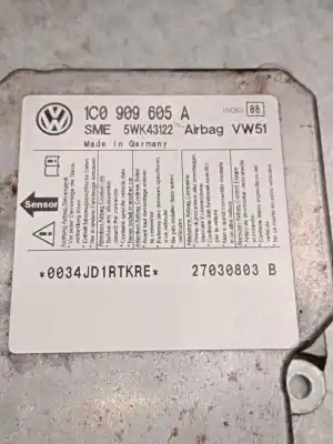 Автозапчасти б/у блок управления подушками безопасности за seat toledo ii (1m2) 1.9 tdi ссылки oem iam 1c0909605a  5wk43122