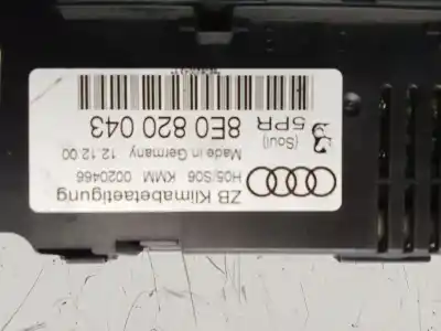 Peça sobressalente para automóvel em segunda mão comando de sofagem (chauffage / ar condicionado)  por audi a4 b6 (8e2) 2.0 referências oem iam 8e0820043  