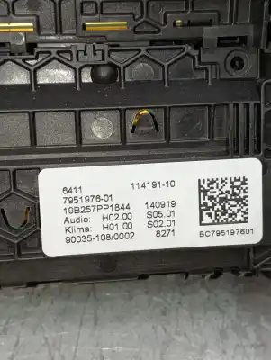 Автозапчастина б/у контроль опалення / кондиціонації для bmw x3 (g01, f97) xdrive 20 d посилання на oem iam 795197601  19b257pp1844