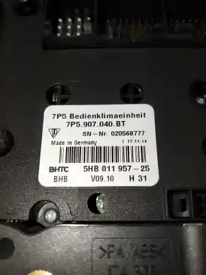 Автозапчастина б/у контроль опалення / кондиціонації для porsche cayenne (typ 92aa) diesel посилання на oem iam 7p5907040bt 5hb01195725 020568777