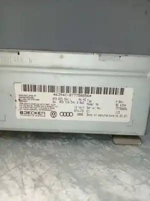 Second-hand car spare part audio system / radio cd for audi a6 allroad c6 (4fh) 2.7 tdi quattro oem iam references 4f0035451l  