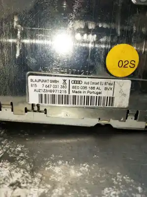 Автозапчастина б/у аудіо система / радіо cd для audi a4 b7 (8ec) 2.0 tdi 16v посилання на oem iam 8e0035186al  7647031380