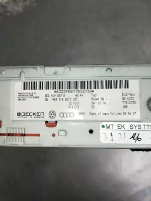Second-hand car spare part gps navigation system for audi a5 (8t3) 3.0 tdi quattro oem iam references 4e0919887m  4e0919887t