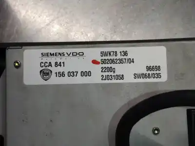 Second-hand car spare part gps navigation system for lancia thesis (115) 2.4 jtd emblema oem iam references 5wk78136 50206235704 156037000 2j031058