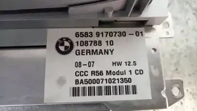 Second-hand car spare part gps navigation system for mini mini (r56) cooper s oem iam references 65839170730 6446475c radio rg25503200