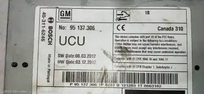 Pezzo di ricambio per auto di seconda mano sistema di navigazione gps per opel mokka edition ecoflex riferimenti oem iam 95137306  453116246