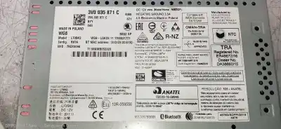 Pezzo di ricambio per auto di seconda mano sistema di navigazione gps per skoda superb (3v3) active riferimenti oem iam 3v0035871c  