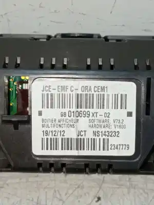 Peça sobressalente para automóvel em segunda mão display gps / multimídia por citroen c3 attraction referências oem iam 98010699xt  ns143232