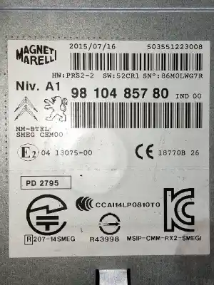 Автозапчасти б/у аудиосистема / радио cd за citroen c4 picasso exclusive ссылки oem iam 9810485780  