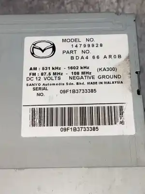 Pezzo di ricambio per auto di seconda mano impianto audio / radio cd per mazda 3 lim. (bl) luxury riferimenti oem iam 14799928 09f1b3733385 bda466ar0b