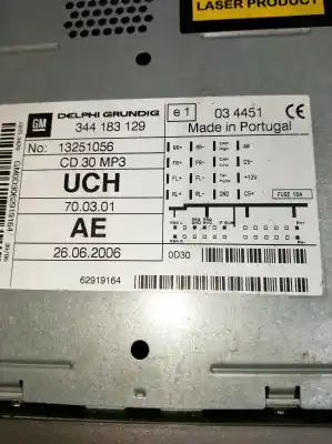 Автозапчастина б/у аудіо система / радіо cd для opel antara cosmo 4x4 посилання на oem iam 13251056  344183129