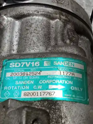 Автозапчастина б/у компресор кондиционера для dacia logan ambiance посилання на oem iam sd7v161177a  8200117767