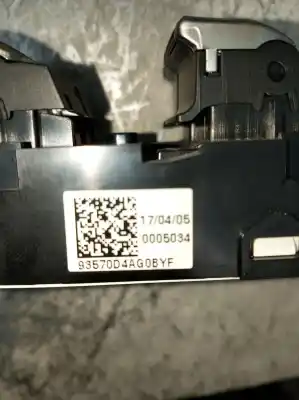 Peça sobressalente para automóvel em segunda mão botão / interruptor elevador vidro dianteiro esquerdo por kia optima (jf) 1.7 crdi referências oem iam 93570d4ag0byf  0005034