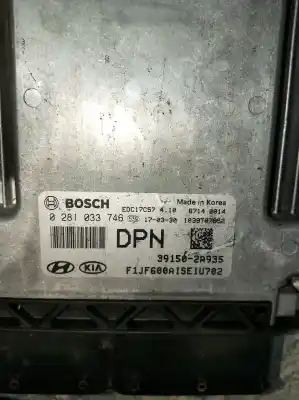 Second-hand car spare part ecu engine control for kia optima (jf) 1.7 crdi oem iam references 0281033746 87140014 391502a935