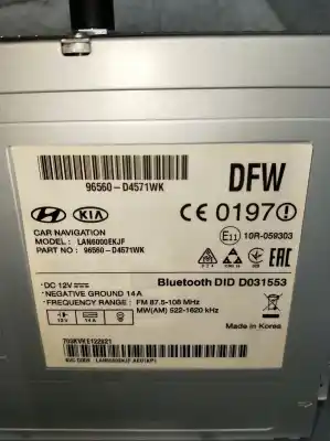 Second-hand car spare part multifunction display for kia optima (jf) 1.7 crdi oem iam references 96560d457wk  d031553