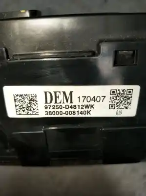 Peça sobressalente para automóvel em segunda mão comando de sofagem (chauffage / ar condicionado)  por kia optima (jf) 1.7 crdi referências oem iam 97250d4812wk  3800000140k