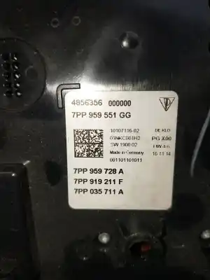 Автозапчастина б/у внутрішне світло для porsche cayenne (typ 92aa) diesel посилання на oem iam 7pp959551gg 7pp035711a 7pp959728a 7pp919211f