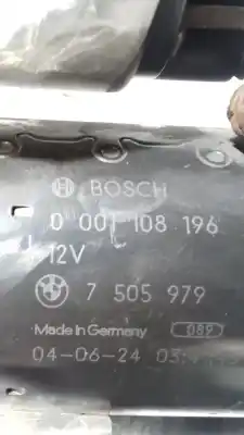 Second-hand car spare part starter motor for bmw 3 compact (e46) 318 ti oem iam references 7505979  0001108196