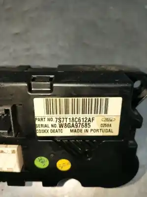 Peça sobressalente para automóvel em segunda mão comando de sofagem (chauffage / ar condicionado)  por ford galaxy (ca1) ghia referências oem iam 7s7t18c612af  w8ga97685
